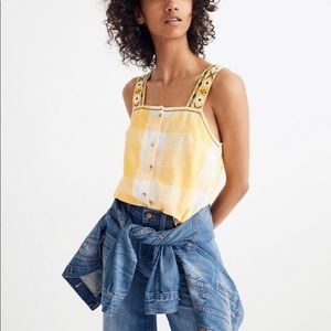 Madewell embroidered top